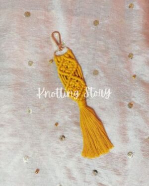 Macrame Criss-Cross Keychain