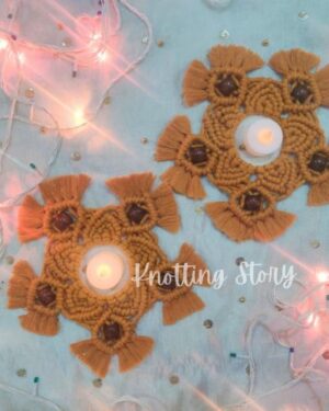Macrame Tealight Candle