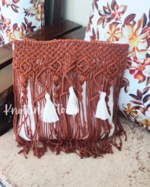 Macrame Frill Cushion Cover