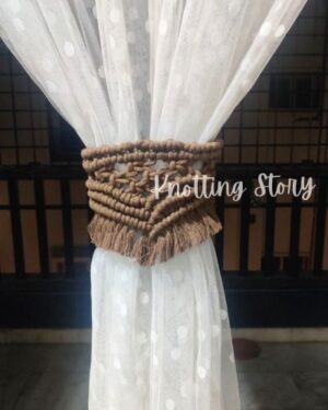 Macrame Boho Curtain Tieback