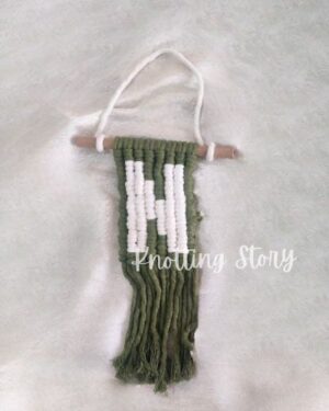 Macrame Monogram Wall Hanging