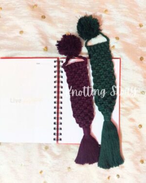 Macrame Pom-Pom Bookmark
