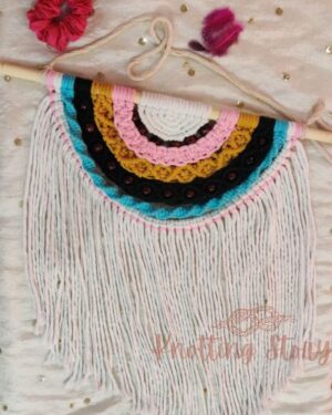 Macrame Half Mandala Wall Hanging