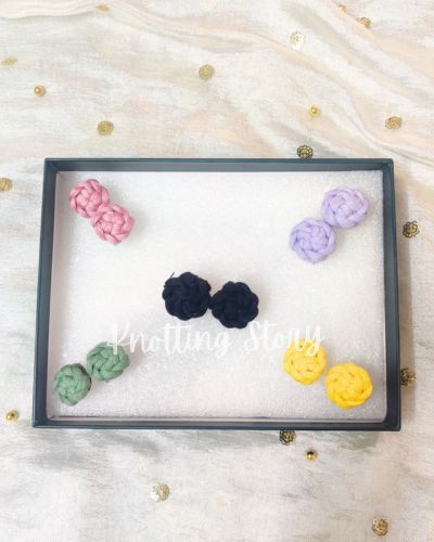 Macrame Sweater Studs