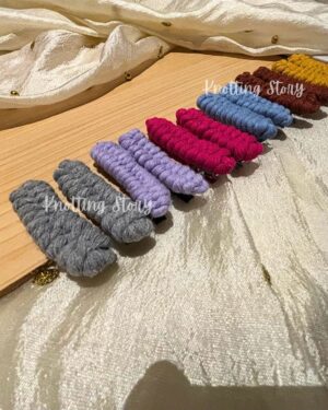 Macrame Alligator Hair Clips